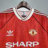 1991/92 Man Utd Home Retro Soccer jersey