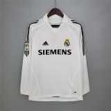2005/06 R MAD Home Retro Long Sleeve Soccer jersey