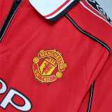 1998/99 Man Utd Home Retro Soccer jersey