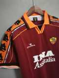 1998/99 Roma Home Retro Soccer jersey
