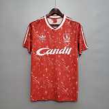 1989/90 LIV Home Retro Soccer jersey