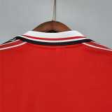 1998/99 Man Utd Home Retro Long Sleeve Soccer jersey