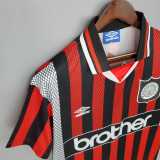 1994/96 Man City Away Retro Soccer jersey