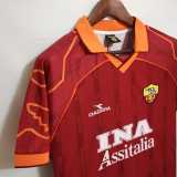 1999/00 Roma Home Retro Soccer jersey