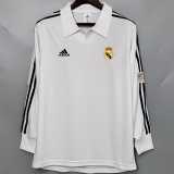 2001/02 R MAD Home Retro Long Sleeve Soccer jersey