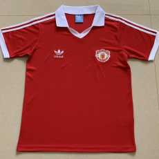1980 Man Utd Home Retro Soccer jersey