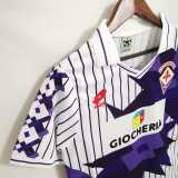 1991/92 Fiorentina Away Retro Soccer jersey