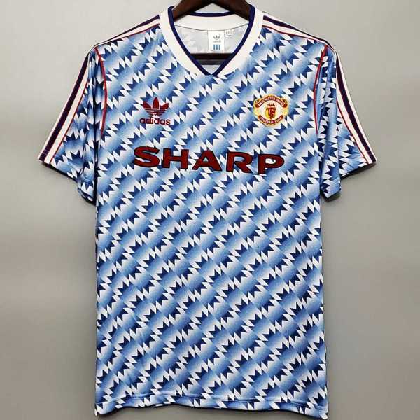1990/92 Man Utd Away Retro Soccer jersey