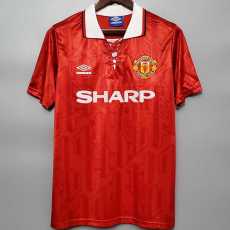 1993/94 Man Utd Home Retro Soccer jersey