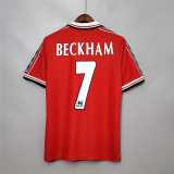 1998/99 Man Utd Home Retro Soccer jersey