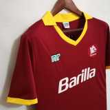 1989/90 Roma Home Retro Soccer jersey