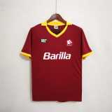 1989/90 Roma Home Retro Soccer jersey