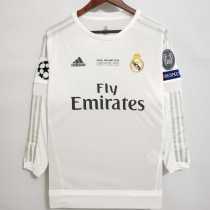 2015/16 R MAD Home Retro Long Sleeve Soccer jersey