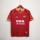 1999/00 Roma Home Retro Soccer jersey