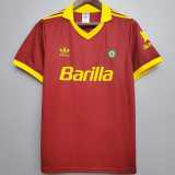 1991/92 Roma Home Retro Soccer jersey
