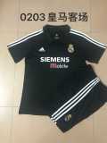 2002/03 R MAD Away Retro Kids Soccer jersey