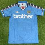 1998/99 Man City Home Retro Soccer jersey
