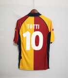 2001/02 Roma Home Retro Soccer jersey
