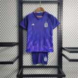 2022 Argentina Away Fans Kids Soccer jersey