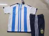2022 Argentina Home Fans Kids Soccer jersey