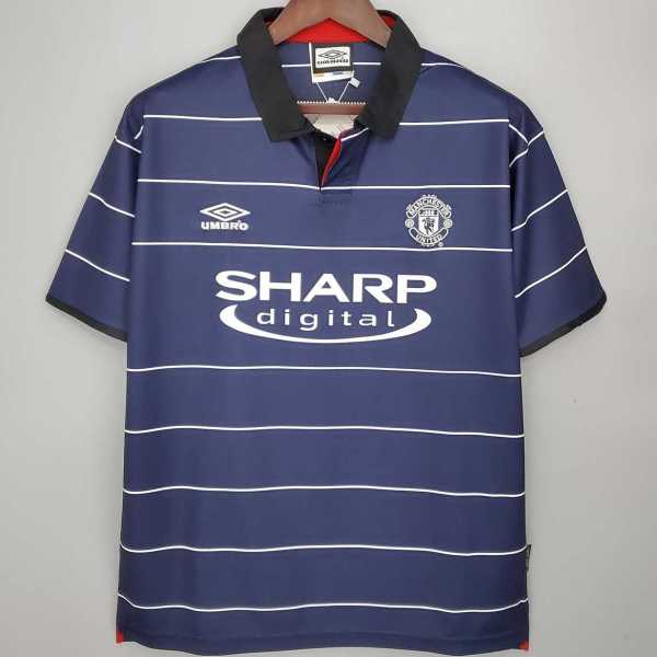 1999/00 Man Utd Away Retro Soccer jersey