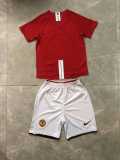 2007/08 Man Utd Home Retro Kids Soccer jersey