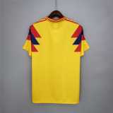 1990 Colombia Home Retro Soccer jersey