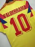 1990 Colombia Home Retro Soccer jersey