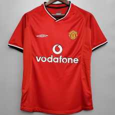 2000/02 Man Utd Home Retro Soccer jersey