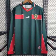 1998 Morocco Home Retro Long Sleeve Soccer jersey