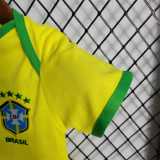 2022 Brazil Home Baby Jersey