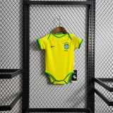 2022 Brazil Home Baby Jersey