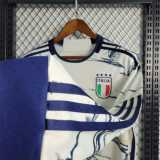 2023 Italy Away Fans Version Long Sleeve Men Soccer jersey AAA41205