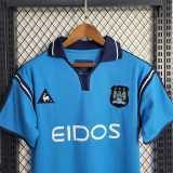 2001/02 Man City Home Retro Soccer jersey