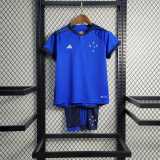 2023/24 Cruzeiro Home Fans Kids Soccer jersey