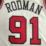 2021/22 BULLS RODMAN #91 White NBA Jerseys