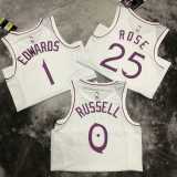 2022/23 TIMBERWOLVES ROSE #25 White NBA Jerseys