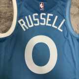 2022/23 TIMBERWOLVES RUSSELL #0 Azure NBA Jerseys