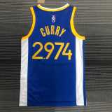 2022/23 WARRIORS CURRY #2974 Blue NBA Jerseys
