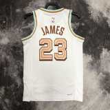 2022/23 CAVALIRERS JAMES #23 White NBA Jerseys