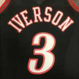 1998/99 76ERS IVERSON #3 Black NBA Jerseys