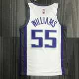 2022/23 KINGS WILLIAMS #55 White NBA Jerseys