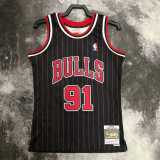 1996/97 BULLS RODMAN #91 Black NBA Jerseys