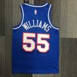 2022/23 KINGS WILLIAMS #55 Blue NBA Jerseys