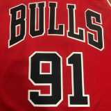 2021/22 BULLS RODMAN #91 Red NBA Jerseys