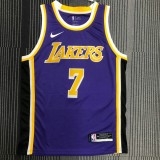 2021/22 LAKERS ANTHONY #7 Purple NBA Jerseys