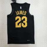2022/23 CAVALIRERS JAMES #23 Black NBA Jerseys