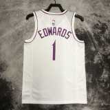 2022/23 TIMBERWOLVES EDWARDS #1 White NBA Jerseys