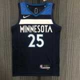 2022/23 TIMBERWOLVES ROSE #25 Dark Blue NBA Jerseys