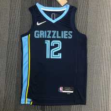 2022/23 GRIZZLIES MORANT #12 Dark Blue NBA Jerseys